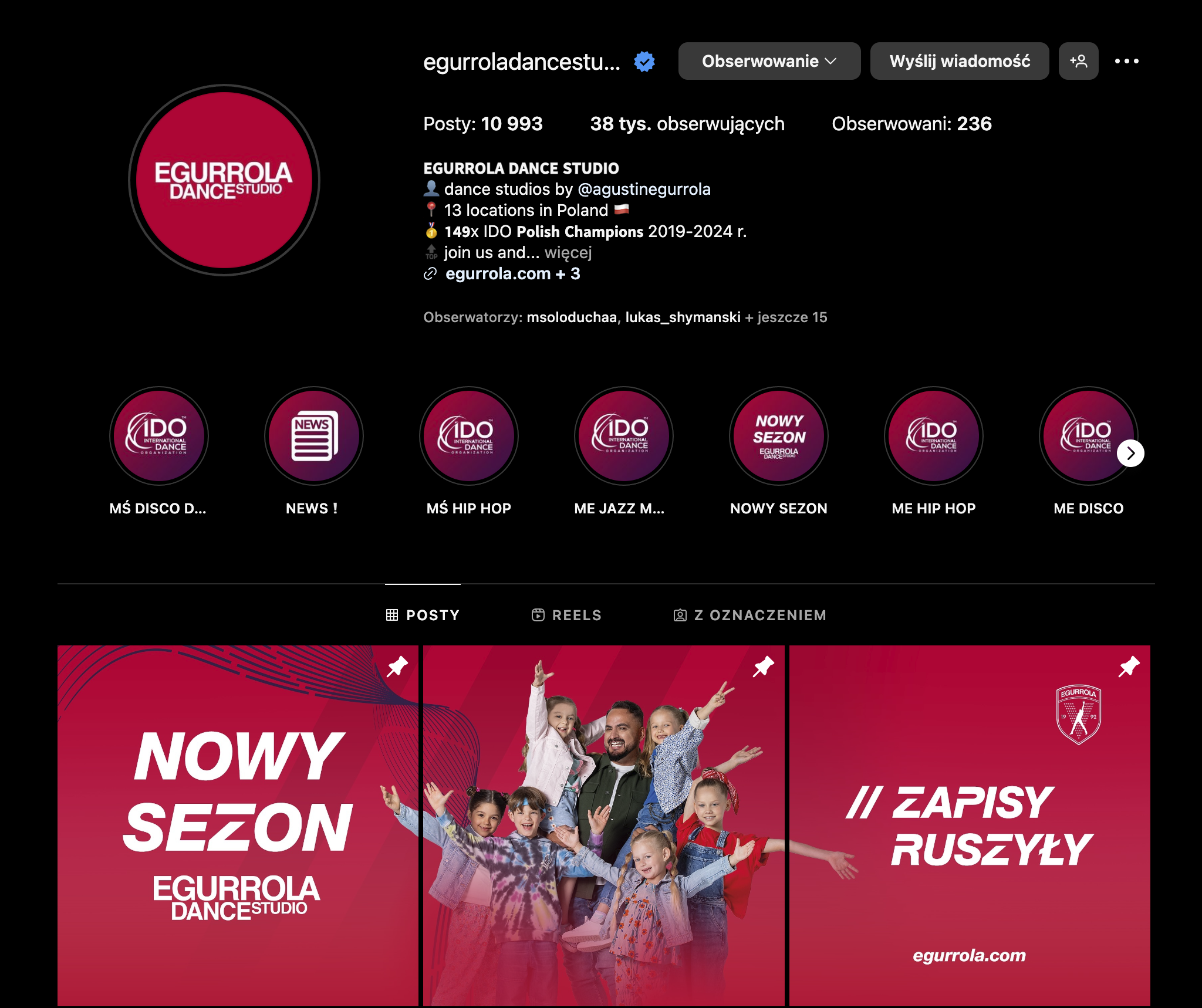 instagram egurrola dance studio